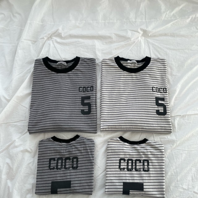 [90-155cm] 美式休閒數字條紋T恤 #Crux南十字座 (大童)