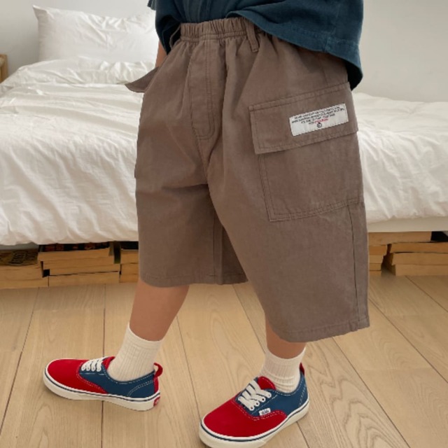 [90-155cm] 質感多口袋工裝短褲 #Crux南十字座