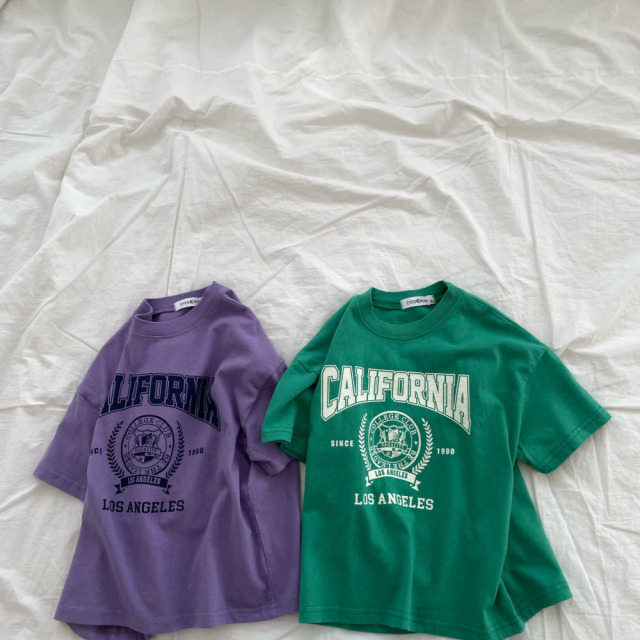 [90-155cm] 美式復古學院印花T恤 #Crux南十字座 (大童)