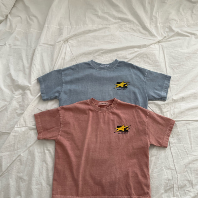 [90-155cm] 質感水洗流星印花T恤 #Crux南十字座 (大童)