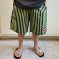 [90-155cm] 復古撞色條紋休閒短褲 #Crux南十字座
