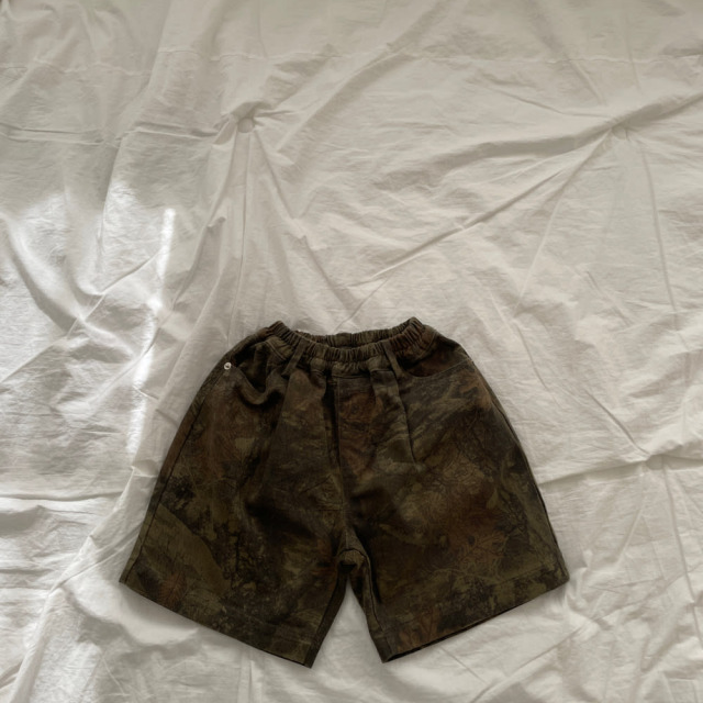 [90-155cm] 戶外休閒迷彩印花短褲 #Crux南十字座 (大童)