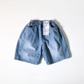 [90-165cm] 立體剪裁寬鬆牛仔短褲 #Gemini雙子座 (大童)