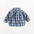 [90-165cm] 復古休閒格紋長袖襯衫 #Gemini雙子座 (大童)