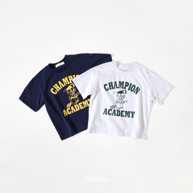 [90-165cm] 美式復古動物短袖T恤 #Gemini雙子座 (大童)