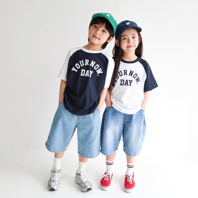 [90-165cm] 立體剪裁寬鬆牛仔短褲 #Gemini雙子座