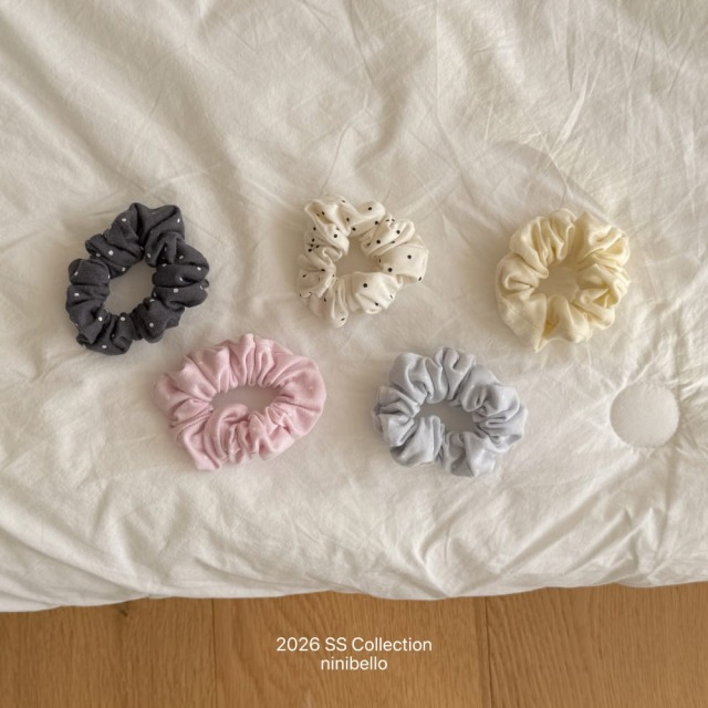 [80-130cm] 繽紛點點雲朵感大腸髮圈 #Cygnus天鵝座