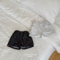 [80-130cm] 俏皮刺繡草莓丹寧短褲 #Cygnus天鵝座 (大童)
