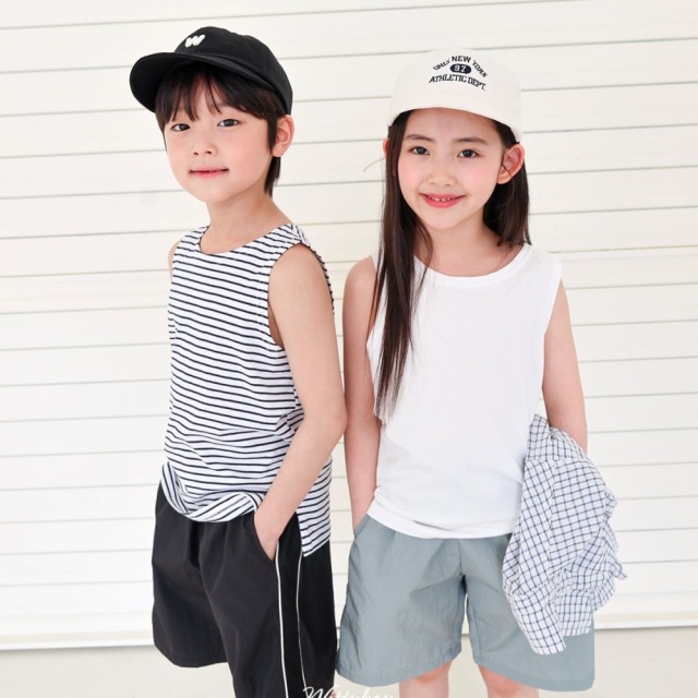 [90-165cm] 清爽百搭純棉無袖背心 #Gemini雙子座