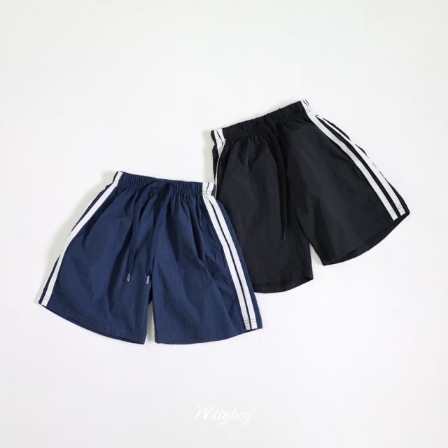 [90-165cm] 經典雙線休閒運動短褲 #Gemini雙子座 (大童)