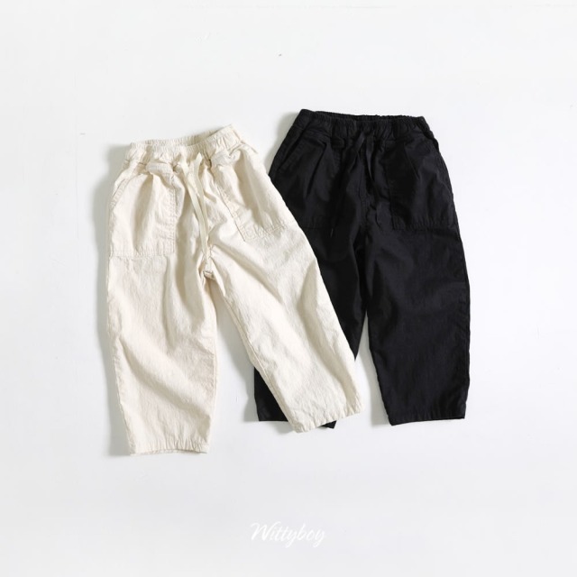 [90-165cm] 舒適輕薄鬆緊休閒長褲 #Gemini雙子座 (大童)