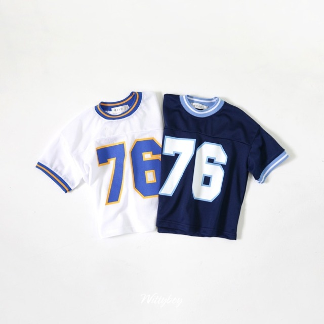 [90-165cm] 街頭網眼透氣運動T恤 #Gemini雙子座 (大童)