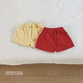 [80-130cm] 韓系亮色後口袋休閒棉質短褲 #Cygnus天鵝座
