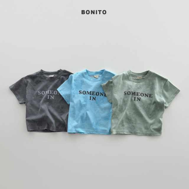 [80-125cm] 復古刷洗字母感短袖T恤 #Leo獅子座