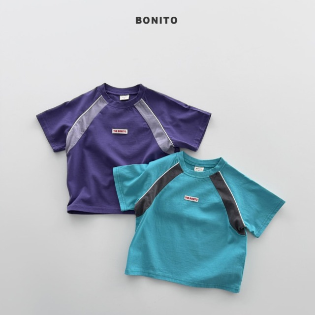 [80-125cm] 撞色滾邊機能感運動短袖T恤 #Leo獅子座
