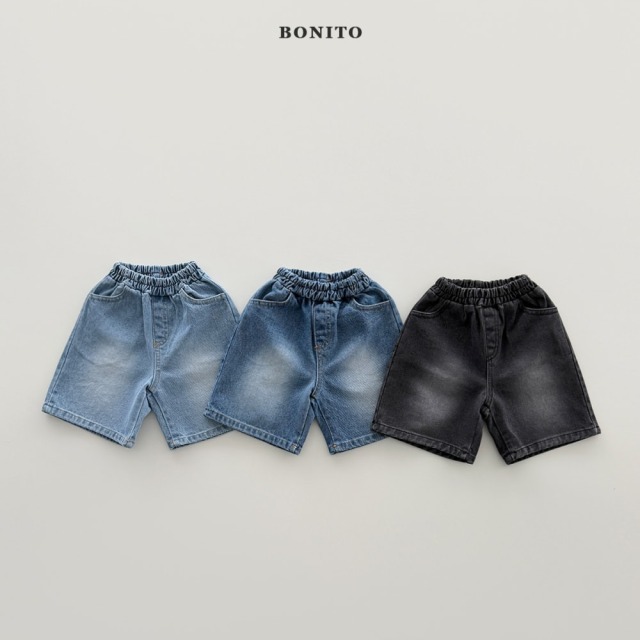 [80-125cm] 水洗磨白百搭牛仔短褲 #Leo獅子座