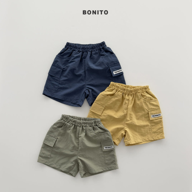 [80-125cm] 韓系質感小標尼龍工裝短褲 #Leo獅子座 (大童)