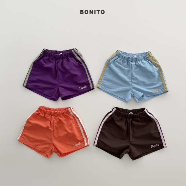 [80-125cm] 美式電繡字母配色運動短褲 #Leo獅子座 (大童)