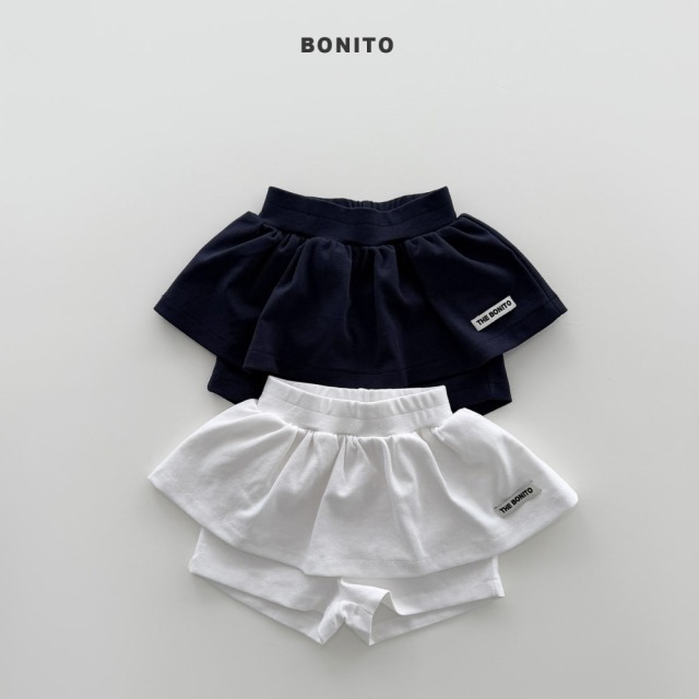 [80-125cm] 甜美貼標打摺層次假兩件裙褲 #Leo獅子座 (大童)