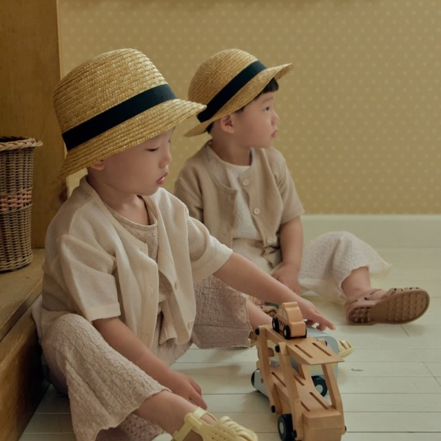 [75-110cm] 柔軟華夫格透氣薄罩衫 #Columba天鴿座