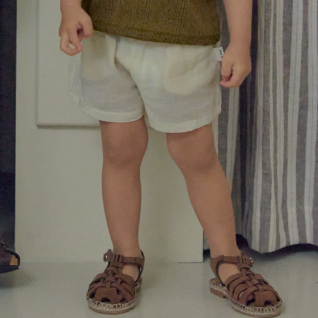 [75-110cm] 簡約自然柔軟棉質短褲 #Columba天鴿座