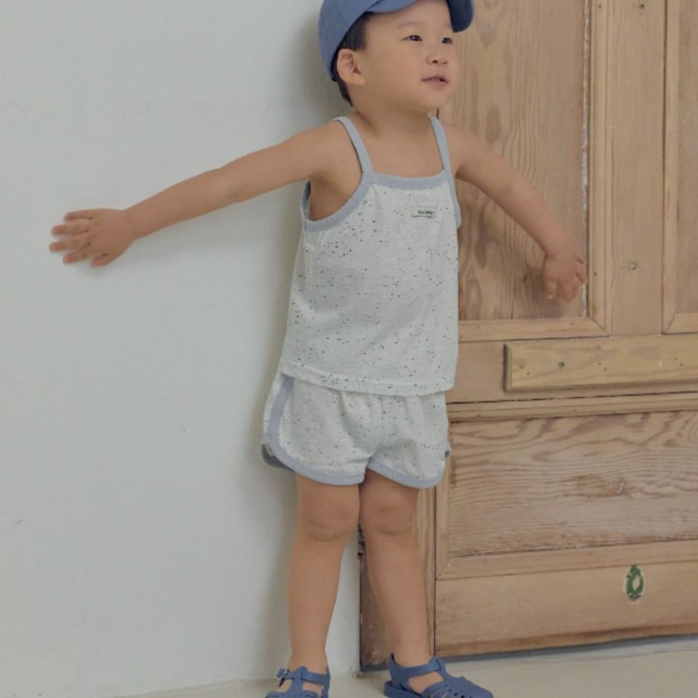 [75-110cm] 質感雜色細點涼感套裝 #Columba天鴿座