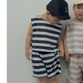 [75-110cm] 帥氣寬橫條紋背心套裝 #Columba天鴿座