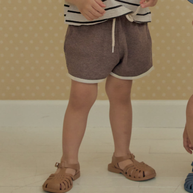 [75-110cm] 舒爽透氣華夫格休閒短褲 #Columba天鴿座