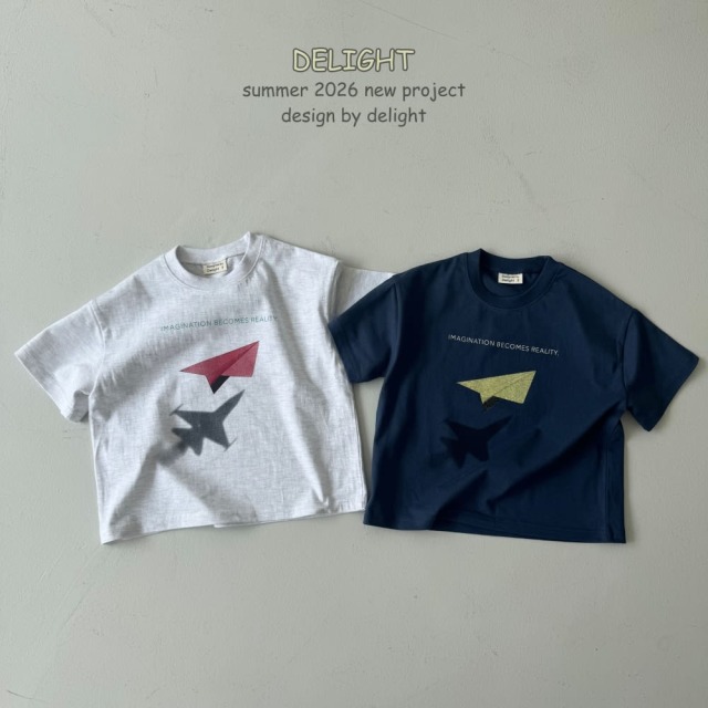 [85-145cm] 夢想紙飛機影印短袖T恤 #Vela船帆座