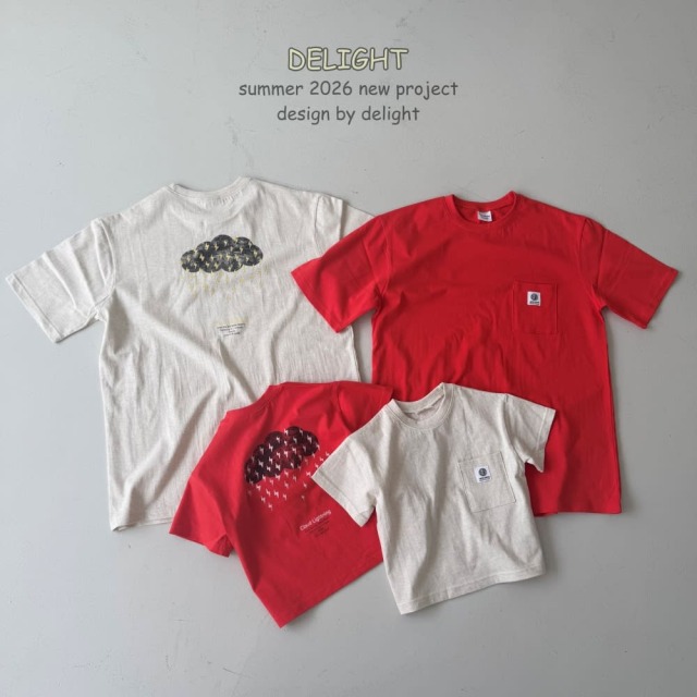 [Adult] 街頭閃電雲朵口袋短袖T恤 #Vela船帆座