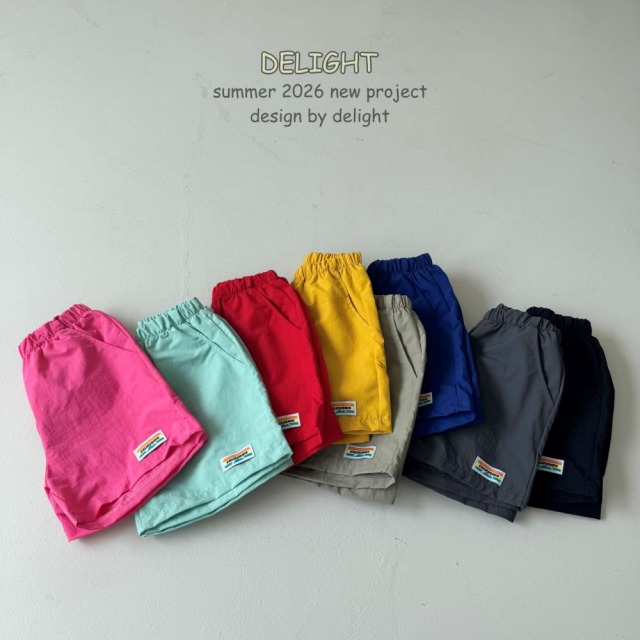 [85-145cm] 繽紛戶外山系標籤短褲 #Vela船帆座 (大童)