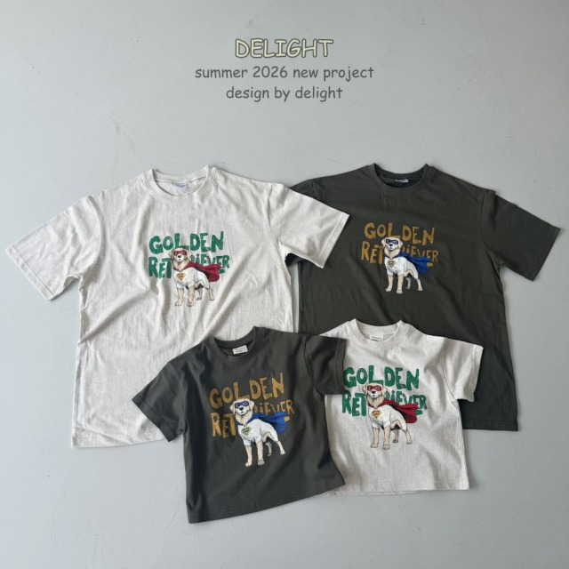 [Adult] 超人黃金獵犬印花短袖T恤 #Vela船帆座