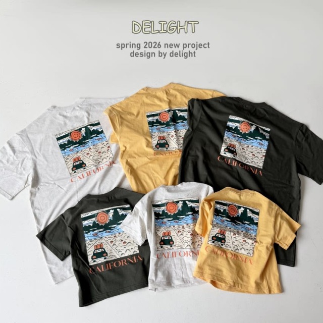 [Adult] 加州公路風景短袖T恤 #Vela船帆座