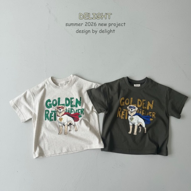 [85-145cm] 超人黃金獵犬印花短袖T恤 #Vela船帆座