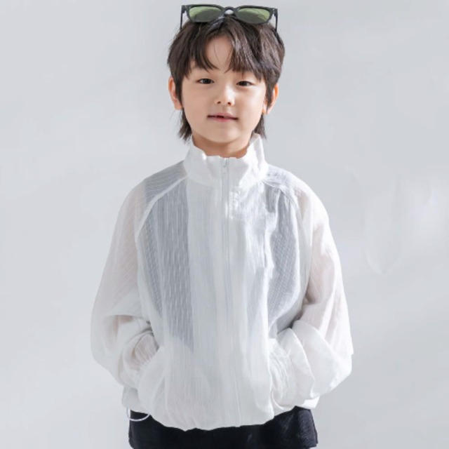 [85-165cm] 輕盈細褶立領防風外套 #Norma矩尺座