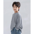 [85-165cm] 韓系簡約坑條長袖T恤 #Norma矩尺座