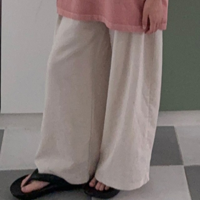 [90-165cm] 寬鬆舒適棉麻感長褲 #Eridanus波江座