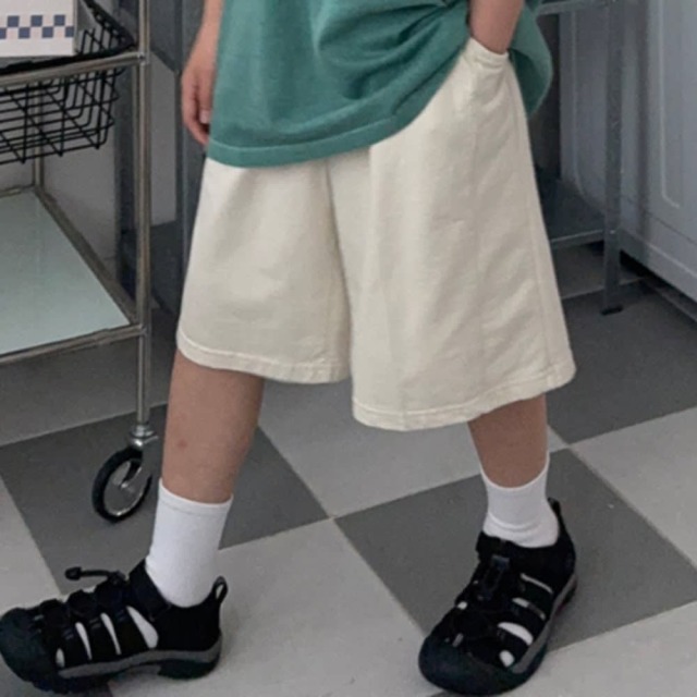 [90-165cm] 質感立體中線休閒短褲 #Eridanus波江座