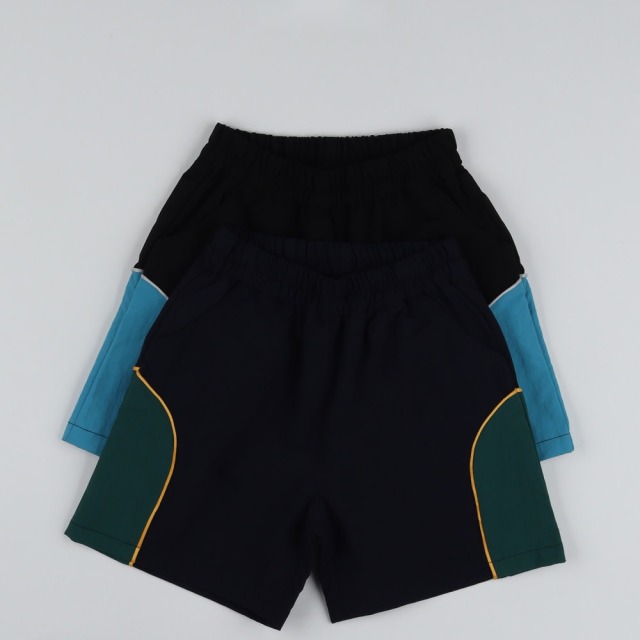 [90-165cm] 復古撞色滾邊運動短褲 #Eridanus波江座 (大童)