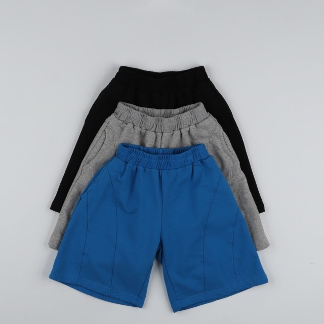 [90-165cm] 俐落車線休閒棉質短褲 #Eridanus波江座 (大童)