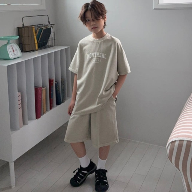 [90-165cm] 復古學院字母休閒套裝 #Eridanus波江座