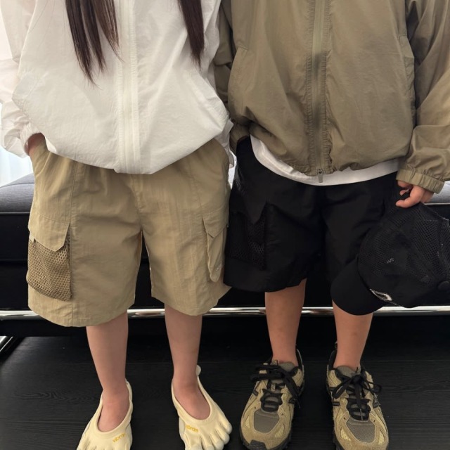 [90-165cm] 機能雙口袋網眼工裝短褲 #Cepheus仙王座