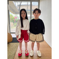 [90-165cm] 校園運動風滾邊條紋短褲 #Cepheus仙王座