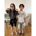 [90-165cm] 美式復古水洗印花短袖T恤 #Cepheus仙王座