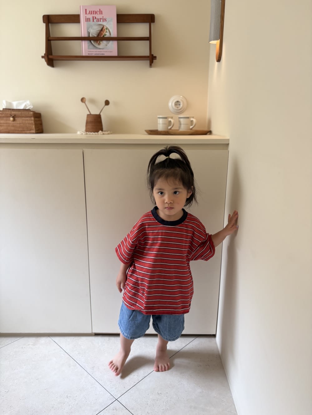 [75-125cm] 經典細條紋休閒短袖T恤 #Monoceros獨角獸座