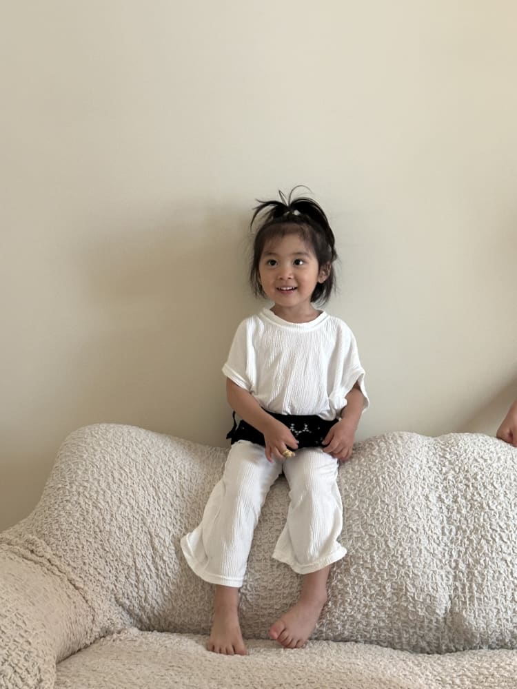 [75-125cm] 清新透氣泡泡縐感連袖短袖T恤 #Monoceros獨角獸座