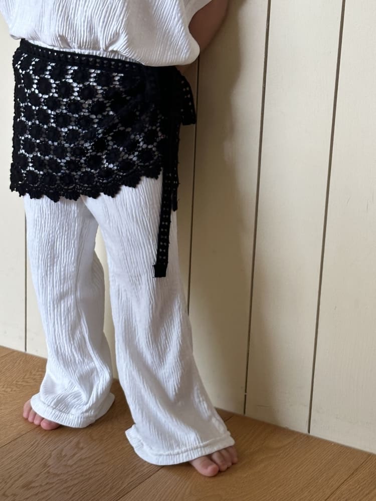 [75-125cm] 時髦縐褶感垂墜修身長褲 #Monoceros獨角獸座