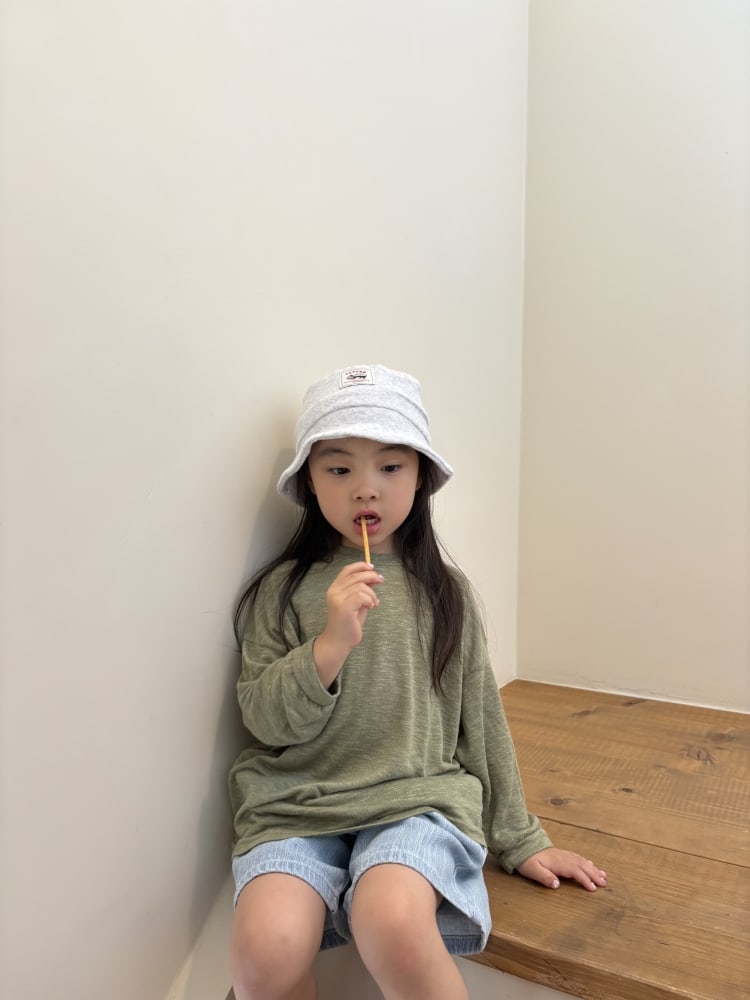 [75-125cm] 質感竹節棉落肩寬鬆長袖T恤 #Monoceros獨角獸座