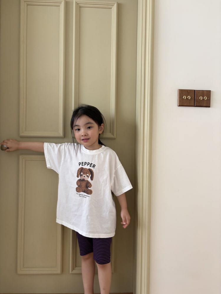 [75-125cm] 可愛PEPPER狗狗印花短袖T恤 #Monoceros獨角獸座