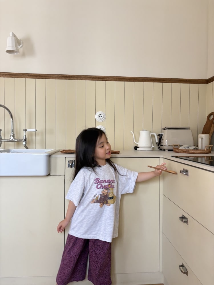 [75-125cm] 俏皮猴子香蕉印花短袖T恤 #Monoceros獨角獸座